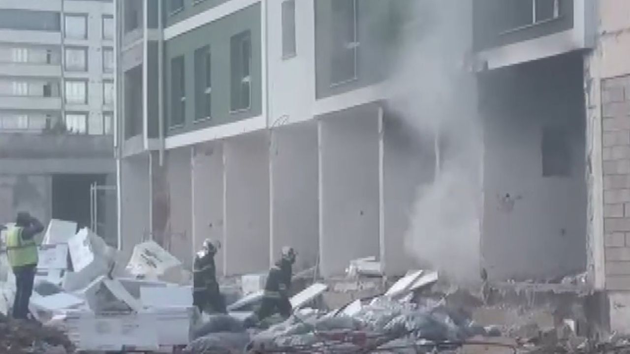 Deprem konutundaki yangın söndürüldü