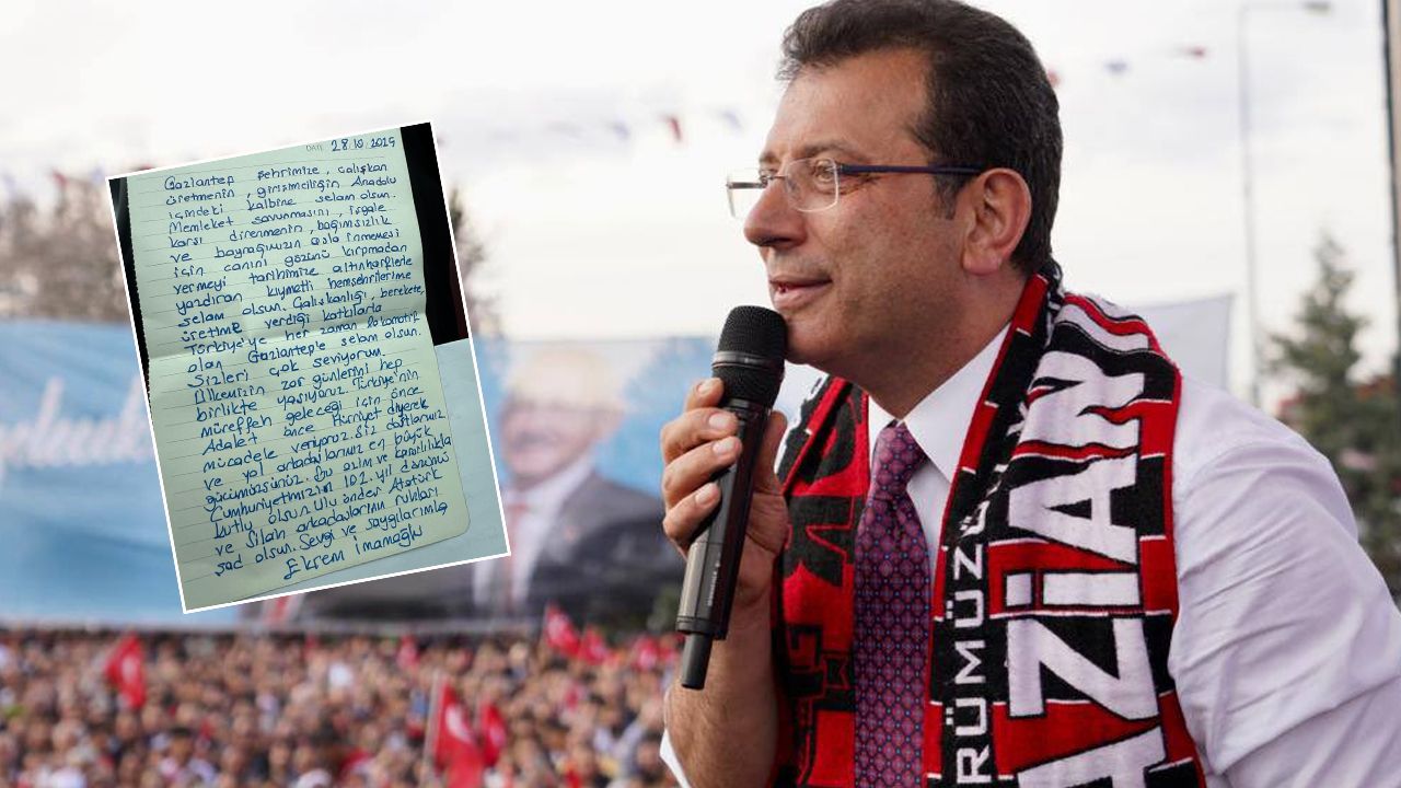 İmamoğlu Gazianteplilere selam gönderdi