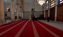 Emevi Camii Gaziantep'te dokunan halılarına kavuştu
