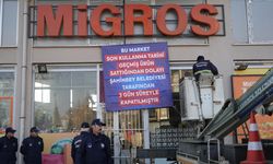 Tahmazoğlu Migros'u kapattı