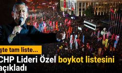 CHP Lideri Özel boykot listesi açıkladı: İşte tam liste