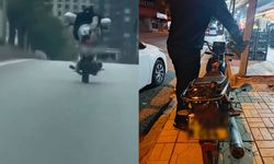 Gaziantep'te trafikte tehlikeli şov