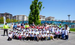 Başkan çocuklarla eğitime katıldı