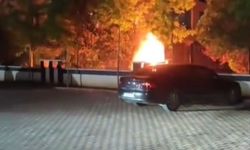 Park halindeyken yandı