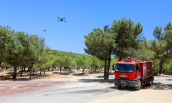 Drone ile yangın nöbeti
