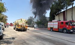Halı fabrikasında korkutan yangın