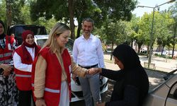 Kızılay gönüllüleri sahada