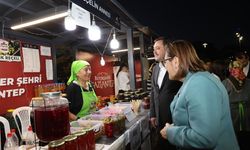 Başkandan festivale ziyaret