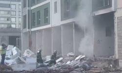 Deprem konutundaki yangın söndürüldü