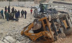 Çalışma sırasında yol çöktü