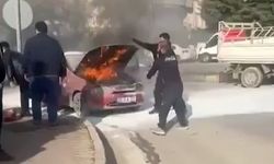 Seyir halindeyken yandı