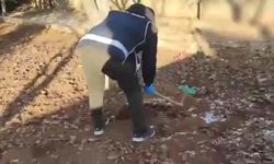 Kaçak silahları toprağa gömmüşler