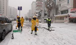 Şehitkamil’de yoğun kar mesaisi