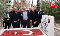 Deprem şehidine anma