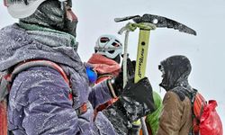 Gaziantep’ten Erciyes’e zorlu kış tırmanışı