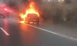 Seyir halindeyken yandı