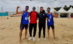 Plaj voleybolunda çeyrek finale yükseldiler