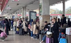 Gaziantep'te otobüs terminaline giren yandı