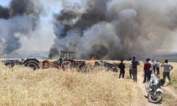 Ekili alan alev alev yandı