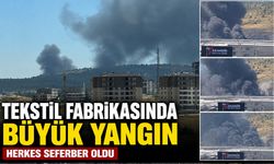 Tekstil fabrikasında büyük yangın