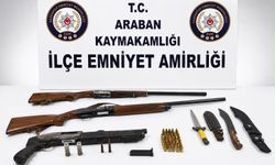 Araban’da ruhsatsız tüfek ele geçirildi