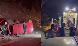 Yol vermek isterken uçuruma yuvarlandı