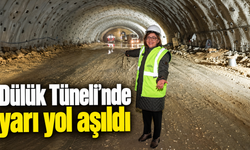 Dülük Tüneli'nde yarı yol aşıldı