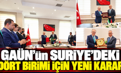 GAÜN'ün Suriye'deki dört birimi için yeni karar