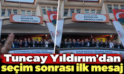 Tuncay Yıldırım’dan dikkat çeken balkon konuşması