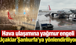 Hava ulaşımına yağmur engeli