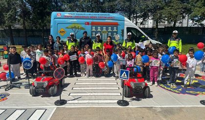 Öğrencilere trafik eğitimi