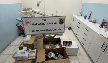 Ruhsatsız diş kliniğine baskın