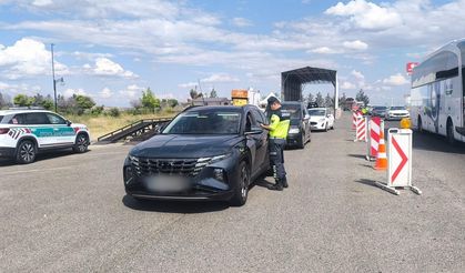 Yol uygulamasında yakalandılar