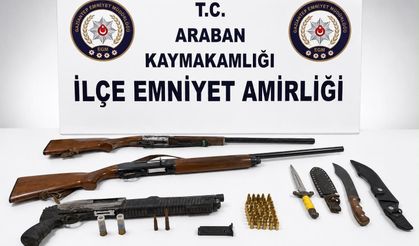 Araban’da ruhsatsız tüfek ele geçirildi