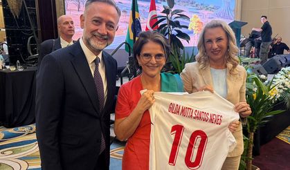 Kıragası Brezilya resepsiyonuna katıldı
