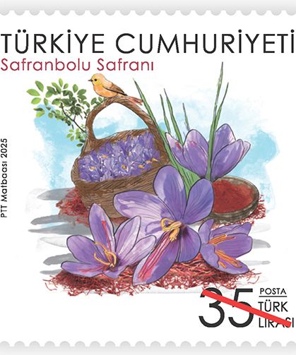 Safranbolu safranı pullarda
