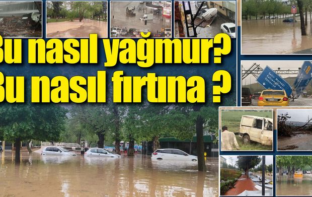 Gaziantep yağışın neden olduğu böyle afet görmedi