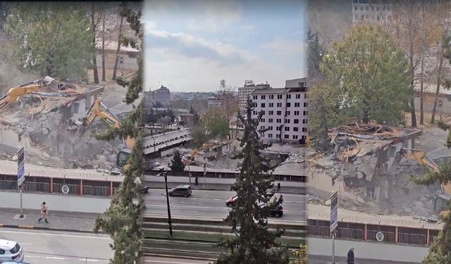 Gaziantep Emniyet binası yıkılıyor