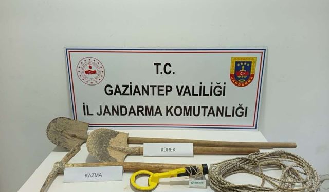 Kaçak kazıya suç üstü