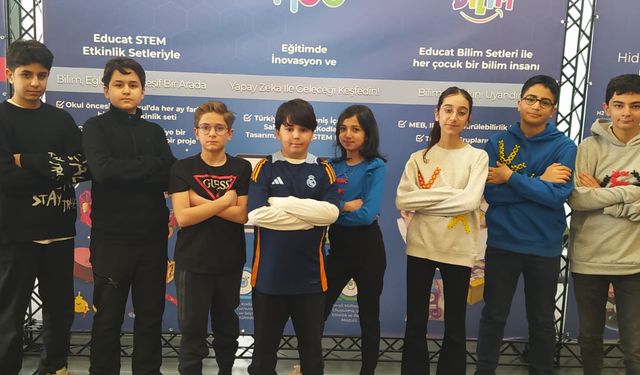 Robot yarışmasında ikincilik geldi