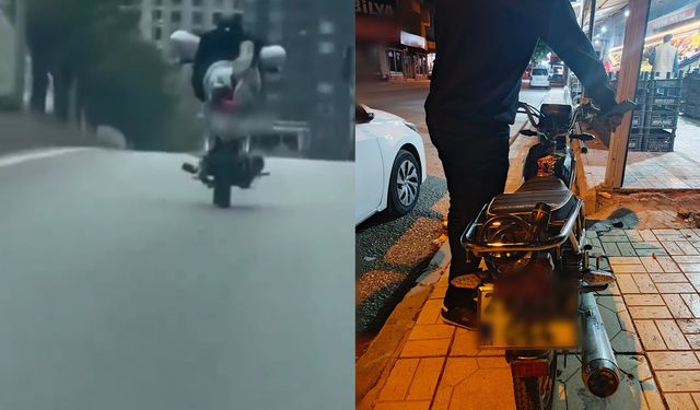 Gaziantep'te trafikte tehlikeli şov