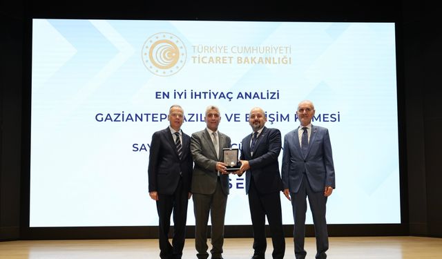 Ticaret Bakanlığı’ndan GSO’ya ödül