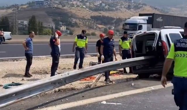 Bariyerlere ok gibi saplandı