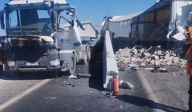 Otoyolda tırın çarptığı şahıs öldü