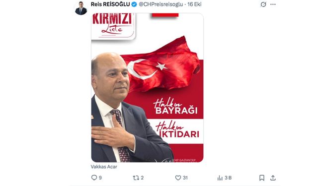 CHP'de tepki gören afiş paylaşımı