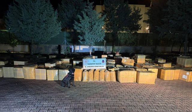 7 ton kaçak tütün ele geçirildi