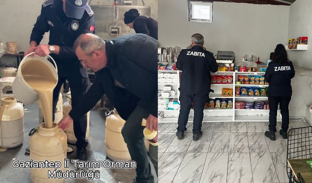 Oğuzeli'nde tahin operasyonu