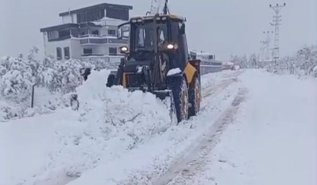 İlçe ve köy yolları için yoğun mesai