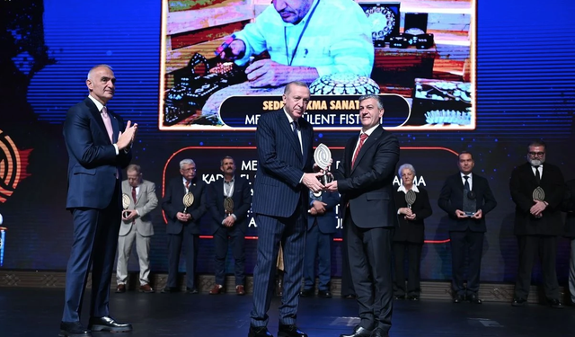 Sedef ustasına büyük ödül