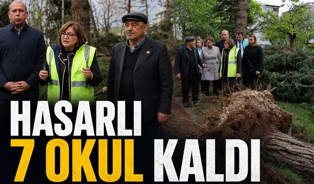 Hasarlı 7 okul kaldı